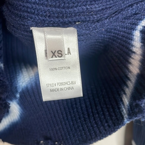 SOLD Pistola | Women’s Eva Tie Dye Distressed Sweater Size XS Cotton NWT - Picture 6 of 7